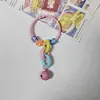 Chaveiro Criativo de Sino DIY Corrente para Capa de Celular Boneco Pendurado Ornamentos Corrente Colorida Acessórios de Chaveiro Pingente de Bolsa
