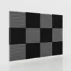 Algodón Absorbente de Sonido Triangular Ranurado Ignífugo en Forma de Cuña Transfronterizo con Respaldo Adhesivo Algodón Insonorizante Autoadhesivo Material para Insonorización y Reducción de Ruido en Interiores de Estudio de Grabación