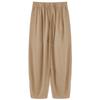 Bargain de liquidaciónPantalones de mujer de nueve puntos estilo zanahoria Cintura alta elástica Pantalones tipo bolsa de papel Estilo casual holgado Pantalones