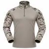 Yitai G2 Camuflaje Exterior Manga Larga Traje de Rana Camiseta Top Manga Larga Uniforme de Entrenamiento Militar Verano Fuerzas Especiales Uniforme Táctico