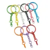 25*65mm Llavero de Cadena Colgante con Pinza de Langosta de Colores para Llaves, Accesorios de Colgante Pequeño para Muñecas DIY