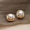 Pendientes de Aguja de Plata S925 con Perla de Agua Dulce de Luz Fuerte, Colgante, Anillo, Juego de Tres Piezas, Joyería Gone and Fine, Juego de Perlas