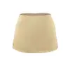 Nova Estilo Primavera/Verão 2026 Elegante Cintura Alta Emagrecedor Cauda de Peixe Saia Curta Cetim Slim-Fit Anti-Exposição Bodycon Saia para Mulheres