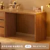 Penteadeira de madeira maciça para quarto, modelo novo simples e moderno, criado-mudo com gaveta, mesa de maquiagem integrada estilo chinês novo