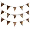 Bandeirinha Personalizada de Halloween Bandeira Triangular de Halloween Bandeira de Abóbora de Halloween Banner de Cordão