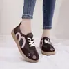 Sapatos de Tecido Old Beijing Respiráveis da Moda para Mulheres, Sapatos de Treino Versáteis Retro Alemães, Sola Macia Antiderrapante, Sapatos Casuais Fofos e Confortáveis