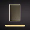 Espejo de Baño Cuadrado de Aluminio Vertical con Sensor Antivaho y Luz, Sensor Inteligente Tmall Genie
