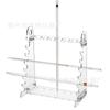 Refiner fábrica directa plexiglás multifuncional trapezoidal estante para tubos plástico disco 28 agujeros pajita giratoria
