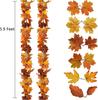 Corona de Arce de Otoño Ratán Colgante Hojas de Otoño Artificiales Decoración de Acción de Gracias Boda Familiar Chimenea Decoración de Fiesta