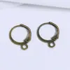 Ganchos Redondos de Cobre Estilo Francés Accesorios para Joyería DIY Ganchos para Pendientes Accesorios para Orejas Cierres para Orejas Materiales Semi-Terminados