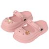 Sandalias explosivas de Internet para mujer, con diseño de corazón y flores pequeñas, antideslizantes, de suela suave, para verano