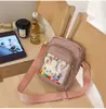 Bolsa quadrada pequena transparente bidimensional para meninas, adequada para compras diárias e passeios, bolsa transversal em amarelo leitoso, macia e fofa