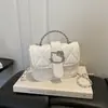 Bolsa Cuadrada Pequeña de Mano Cruzada de Verano 2026, Bolso Elegante para Mujer, Bolso de Hombro con Cadena Versátil, Bolsos para Mujer al por Mayor