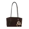 Bolso de Hombro de Moda de Gran Capacidad para el Trabajo 2025 Estampado de Leopardo Invierno Nuevo Bolso de Hombro Diario Casual Tote para la Axila Bolso para Mujer