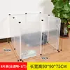 Cerca para Pet, Gaiola para Cachorro, Cerca para Cachorro, Gaiola para Coelho, Cerca para Cachorro com Painel Transparente para Interior de Cães de Porte Pequeno e Médio, Venda Direta Transfronteiriça