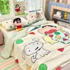 2026 Nuevo Dibujo Animado Versión Grande Shin-Chan El Niño del Futuro Colcha de Verano Acolchada, Colcha de Enfriamiento de Verano, Colcha de Aire Acondicionado, Esterilla y Esterilla Refrigerante Juego de Cuatro Piezas
