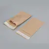 Saco de papel de couro transfronteiriço mancha roupa íntima meias roupas Kraft papel autoadesivo saco autoadesivo