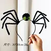 Tocado de Halloween Sombrero Mágico de Bruja Diadema Decoración de Maquillaje Diadema de Encaje Horquilla de Calabaza Accesorio para el Cabello de Fantasma