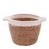 Estilo pastoral calabaza de agua de pasto tejido cesta de almacenamiento tejida tamaño estilo material natural cuerda de algodón cesta de almacenamiento comercio exterior supermercado
