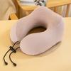 Al por mayor del fabricante Almohada en forma de U Almohada de viaje para el cuello Almohada para avión con joroba Espuma viscoelástica cervical Rebote lento Almohada simple para el cuello