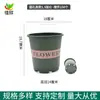 Macetas Altas de Galón, Macetas de Galón para Flores, Macetas de Plástico para Flores, Macetas Verdes de Bajo Perfil Engrosadas Extra Grandes para Control de Raíces, Macetas de Resina para Plantas Verdes