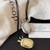 Collar Colgante de Tetera con Bolsa de Vino Creativa para Mujer, Diseño Simple de Nicho, Cadena Larga para Suéter de Otoño e Invierno, Accesorios de Cadena para Suéter