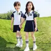 Uniformes de Verão para Jardim de Infância, Uniformes de Manga Curta Estilo Faculdade, Uniformes para Apresentação de 1º de Junho, Uniformes de Primeira Série, Uniformes Escolares