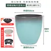Maceta Grande de Cerámica de Imitación Plástico Tamaño Extra Grande Galón Planta en Maceta Profunda Bambú Tortuga Maceta de Resina Hogar Exterior Patio