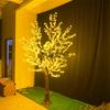 Luz Decorativa de Ingeniería Cuadrada para Hotel Impermeable para Exteriores led Luz de Árbol de Flor de Cerezo Flor de Durazno Árbol Luminoso Simulación Luz de Árbol de Paisaje