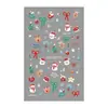 Adesivos de Unha Atmosfera de Natal 5D Em relevo Estéreo Papai Noel Rena Adesivos de Arte para Unhas Joias Estilo Hg