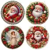 Adornos Navideños 5D Transfronterizos con Diamantes de Forma Irregular, Decoraciones DIY Festivas, Reno de Halloween, Papá Noel, Cascanueces, Nieve