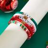 Europeo y Americano Transfronterizo Navidad Alce Arcilla Polimérica Suave Colorido Arcilla Polimérica Suave Pulsera Joyería Nicho Letra Traje de Pulsera Elástica