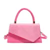 Bolsa Feminina Brilhante com Estampa de Cobra 2026 Inverno Nova Tendência Estilosa Fashionable Bolsa de Mão Ombro Transversal Pequena Quadrada