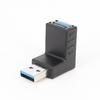 Cotovelo inferior USB3.0 macho-à-fêmea extensão de dados de ângulo reto adaptador de computador L-tipo 90 graus macho-para-fêmea