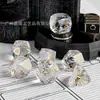 Conjunto de Dados para Jogo de Tabuleiro Dungeons and Dragons 7 Peças Multifacetados Padrão Dnd Rpg Dados Multifacetados Diamante