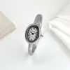 Sunlifex Nuevo Reloj para Mujer Oro Rosa Anillo de Diamante Lujo Accesible Gama Alta Diseño de Nicho Pulsera Ovalada