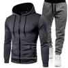 Cardigan casual com capuz novo para outono e inverno, suéter com estampa 3D, terno masculino para atacado