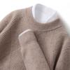 Suéter Grueso de Lana Pura para Otoño e Invierno para Hombre de Cuello Alto de Cuello Alto Suéter Base Tejida Jacquard de Punto Base Suéter de Cachemira Holgado