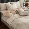 Conjunto de 4 peças Jacquard de Algodão 100% Camada Tripla Classe A para Maternidade e Bebê Verão Capa de Edredom de Algodão Puro Lençol de Cima Lençol de Elástico Produtos de Algodão Lavado