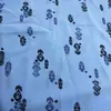 Popular 100g Seda de Hielo Elástica Pequeño Floral Chifón Estampado Tela Vestido de Mujer Camisa Camisola Falda