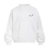Moletom de gola redonda com estampa de letras criativas para homens, estilo outono, corte solto, top esportivo casual estilo faculdade americana
