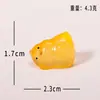 Acessórios de Frango de Resina Coloridos Transparentes Fofos de Desenho Animado Atacado, Frango Brilhante no Escuro para Paisagem em Miniatura, Pequenos Enfeites Brilhantes no Escuro para Jardim