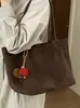 Yaozi 2026 otoño temprano nueva moda gamuza para ir al trabajo gran capacidad bolso tote casual simple versátil bolso de hombro