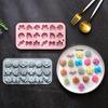 En stock molde de silicona de 18 piezas flor pequeña hoja caramelo lazo y otros para modelar molde para hornear pastel molde para chocolate