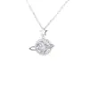 Collar Colgante Planeta Pequeño Cósmico Diamante Destello Plata de Ley S925 Diseño de Nicho Cadena para Clavícula Regalo de Cumpleaños para Novia