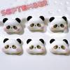 Accesorios de resina al por mayor accesorios diy zapatos hechos a mano flor vaso de agua pasta pegamento en crema tocado infantil parche artes marciales panda