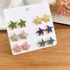 Set de Aretes Redondos Estrella de Mar Gota de Aceite Aguja Plateada Dopamina, Aretes Sencillos con un Toque de Lujo Ligero y Sensación de Alta Gama, Accesorios Versátiles para Orejas