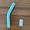 Pajita de silicona pequeña transfronteriza compatible con pajita Stanley 8 mm acero inoxidable 304 pajita anti-quemaduras raspado de boca silicona