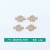 Al por mayor Versión Coreana Creativo Doble Colgante Volante Diamante Ruleta Aleación Collar Pulsera Colgante Accesorios para Joyería DIY