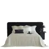 Juego de Cuatro Piezas de Colcha de Seda Helada de Verano para Aire Acondicionado Algodón Tencel Colcha Refrescante de Verano Lavable a Máquina Jacquard Tacto Frío Colcha Delgada Blanca